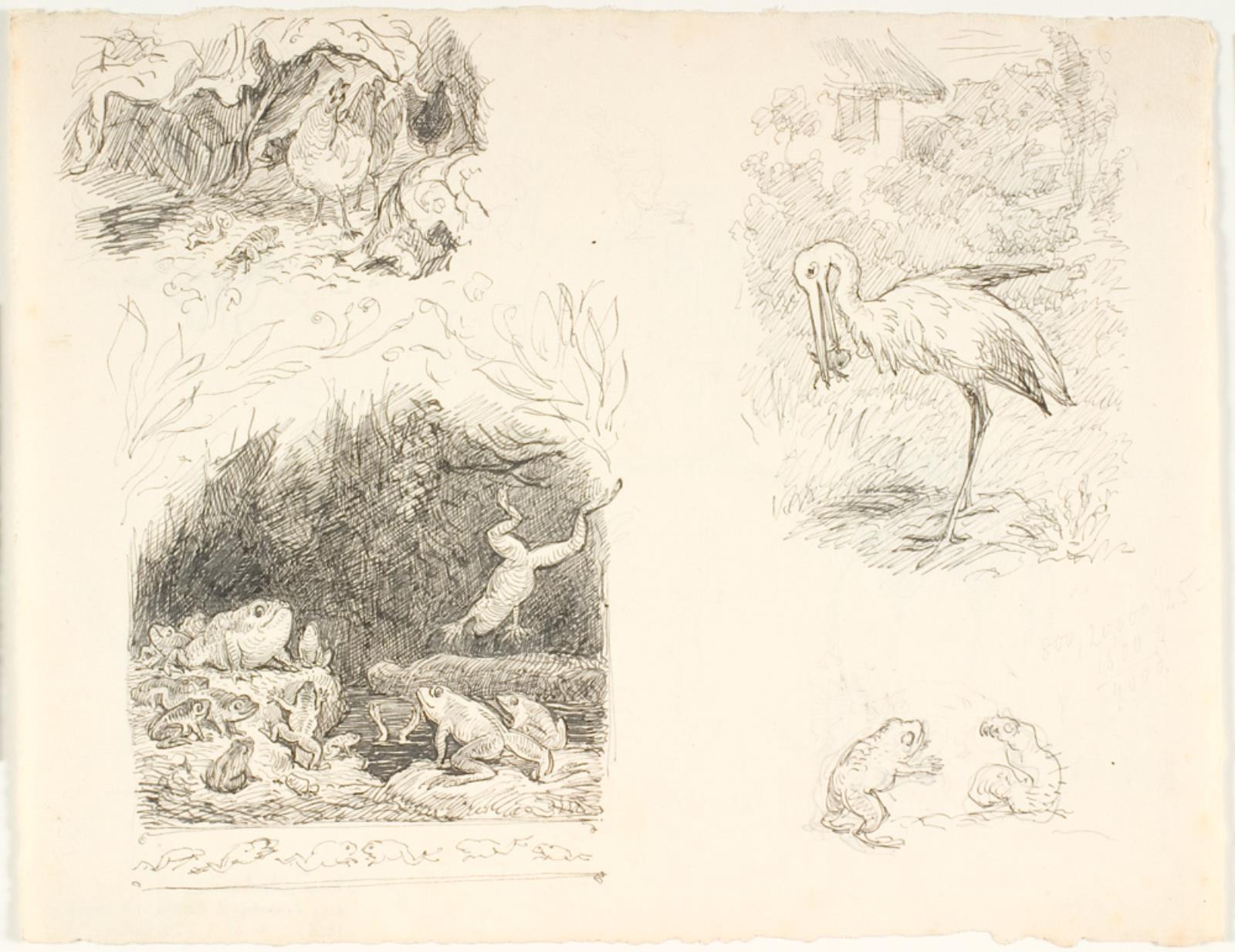 Lorenz Frølich, Fire illustrationsudkast til H.C. Andersen, Skrubtudsen