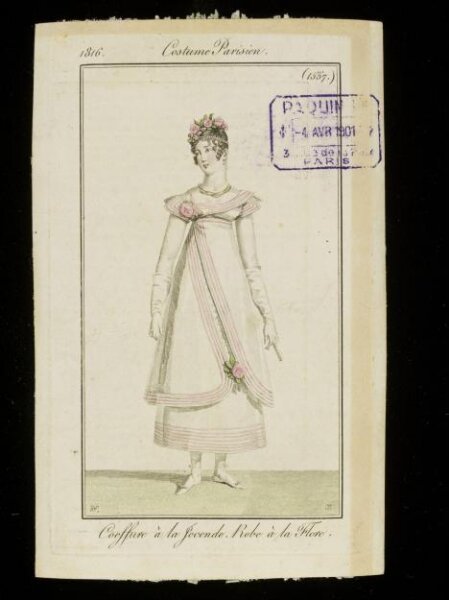 Unknown, Coeffure a la Joconde. Robe a la Flore.