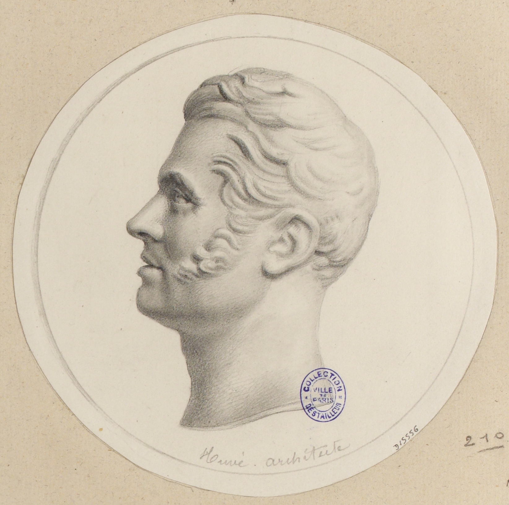 Anonyme, Portrait de l'architecte Huvé