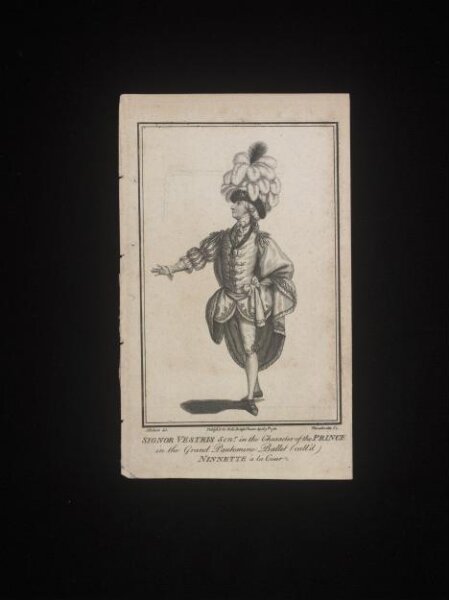 James Roberts, Signor Vestris Senr. in the character of the Prince in the Grand Pantomime Ballet (call'd) Ninnette à la Cour
