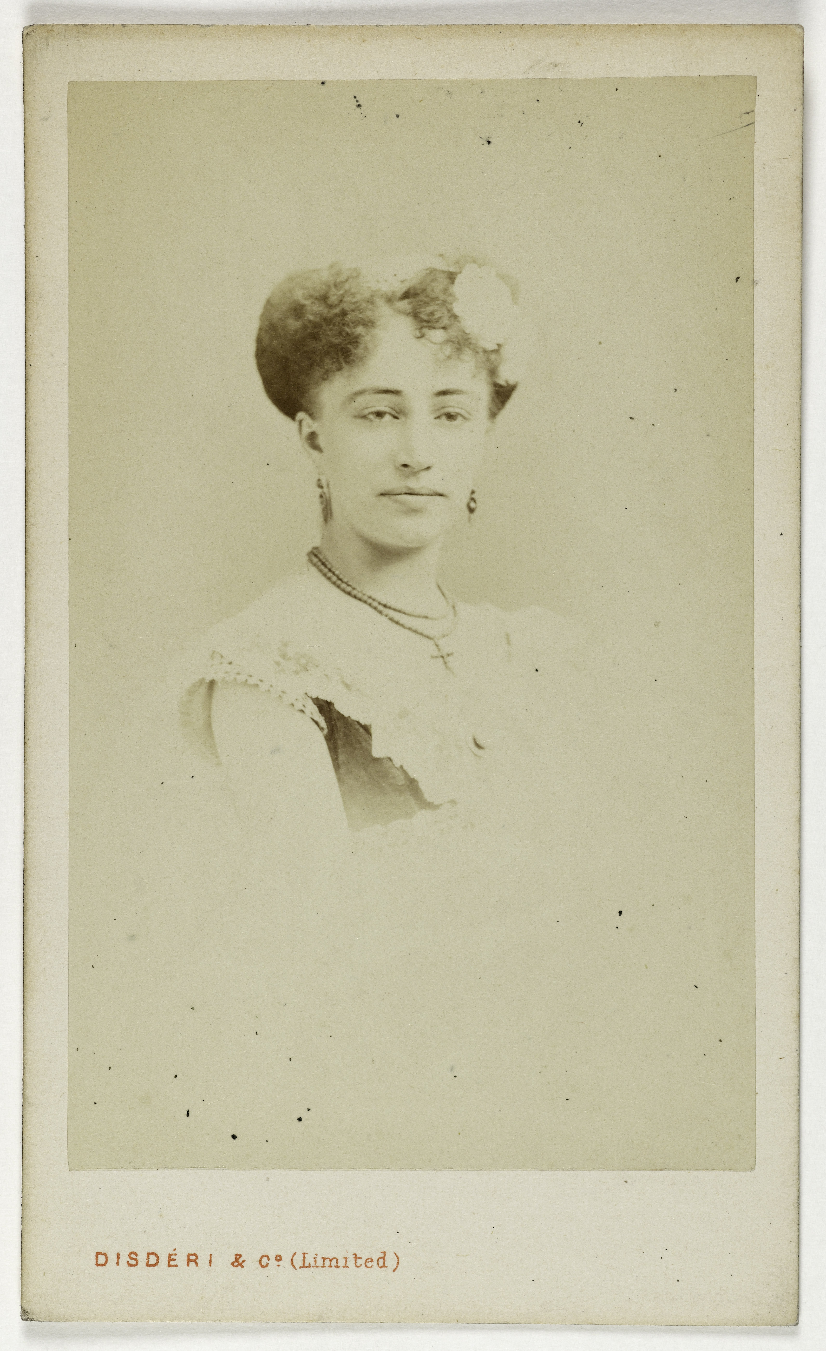André-Adolphe-Eugène Disdéri, Portrait de Georgette la Crevette, (actrice)