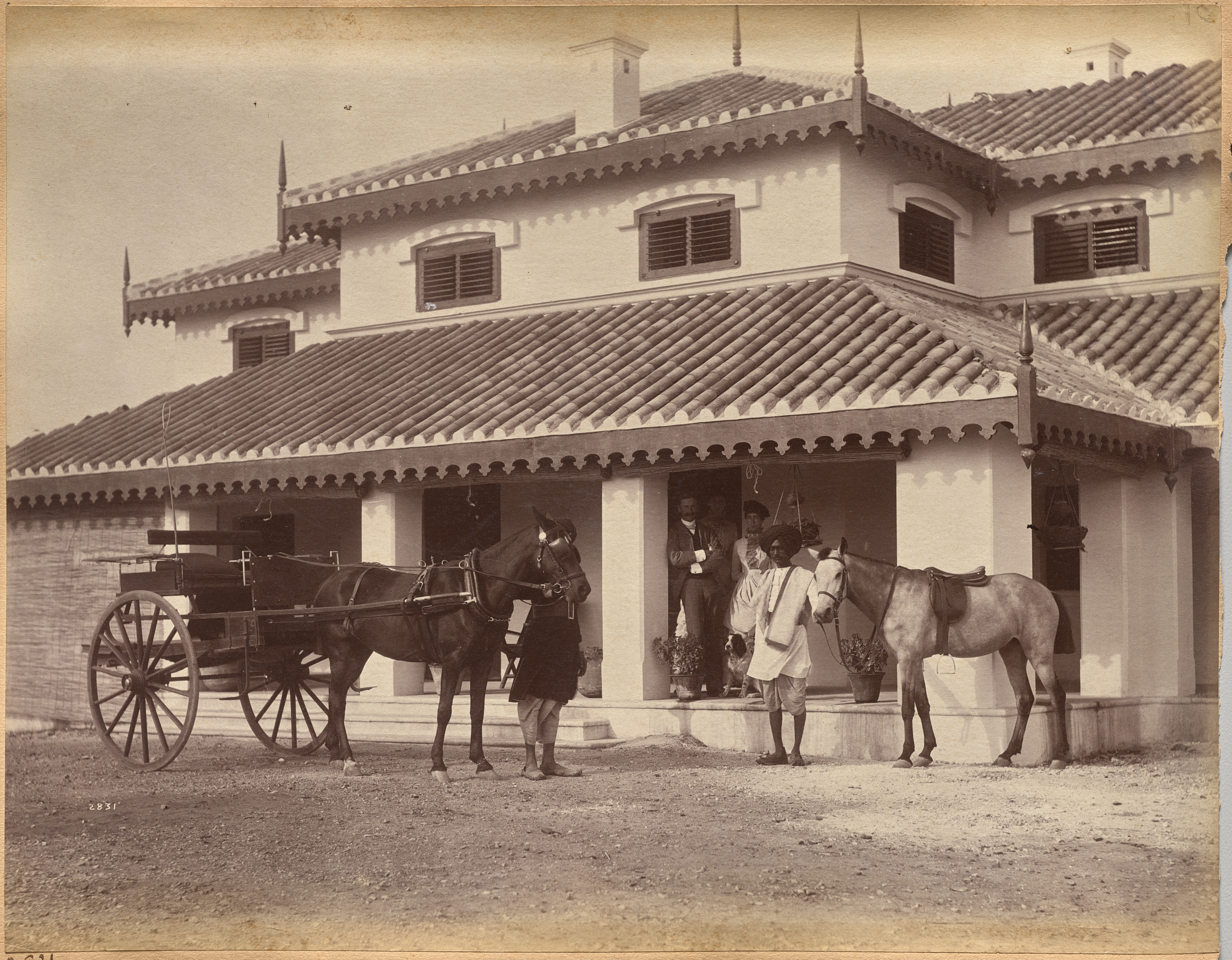 Raja Deen Dayal, Mr. MacNull, Jhansi (verso)