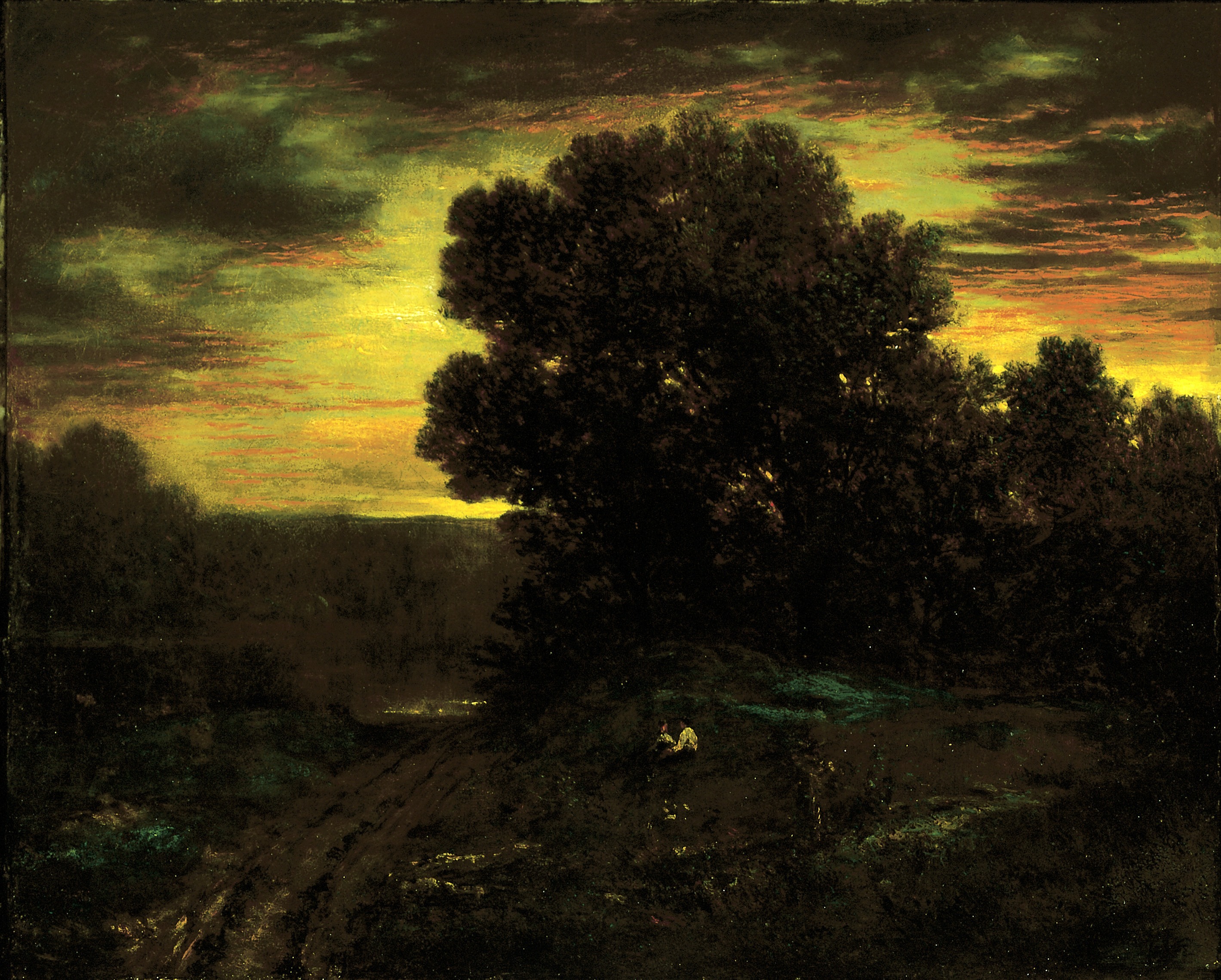 David Johnson, River Landscape at Sunset