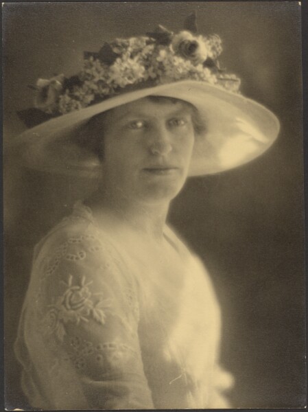 Louis Fleckenstein, [Portrait of a Woman Caught in Light]