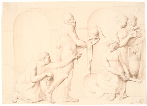 Nicolai Abildgaard, Ulysses der opdager Achilles mellem Lycomedes´ døtre