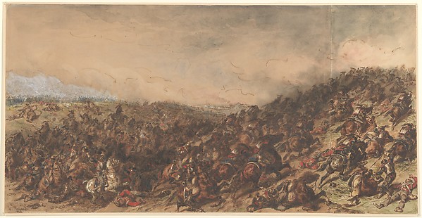 Hippolyte Bellangé, Battle Scene (Waterloo)