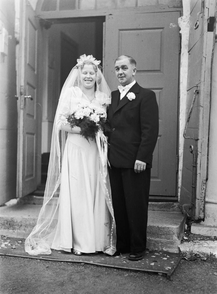 Håkon Prestkværn, BRUDEPAR, WESTGAARD, OKT. 1947.