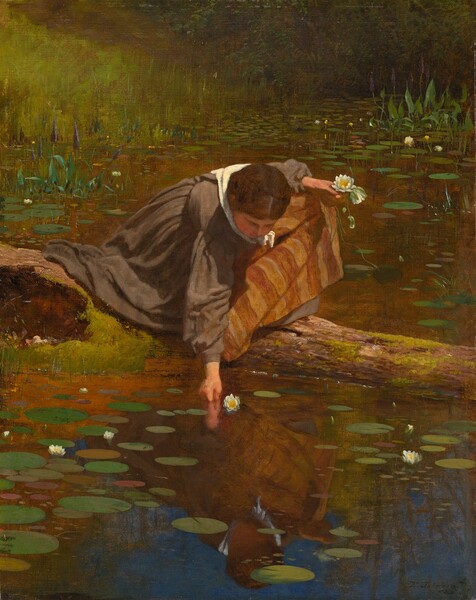 Eastman Johnson, Gathering Lilies