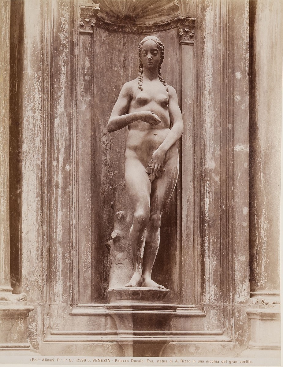 Fratelli Alinari, Antonio Rizzo: Eva Skulptur, Dogenpalast, Venedig
