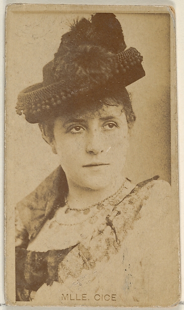 Allen & Ginter, Mlle. Cice, from the Actors and Actresses series (N45, Type 8) for Virginia Brights Cigarettes