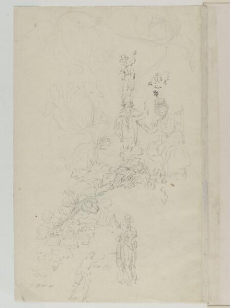 Unknown, recto: Floral Still-life on a Decorative Wall Bracket
