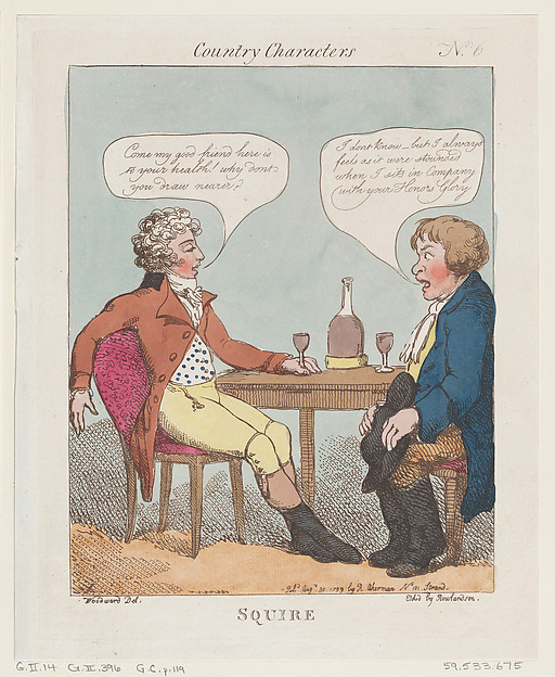 Thomas Rowlandson, Squire