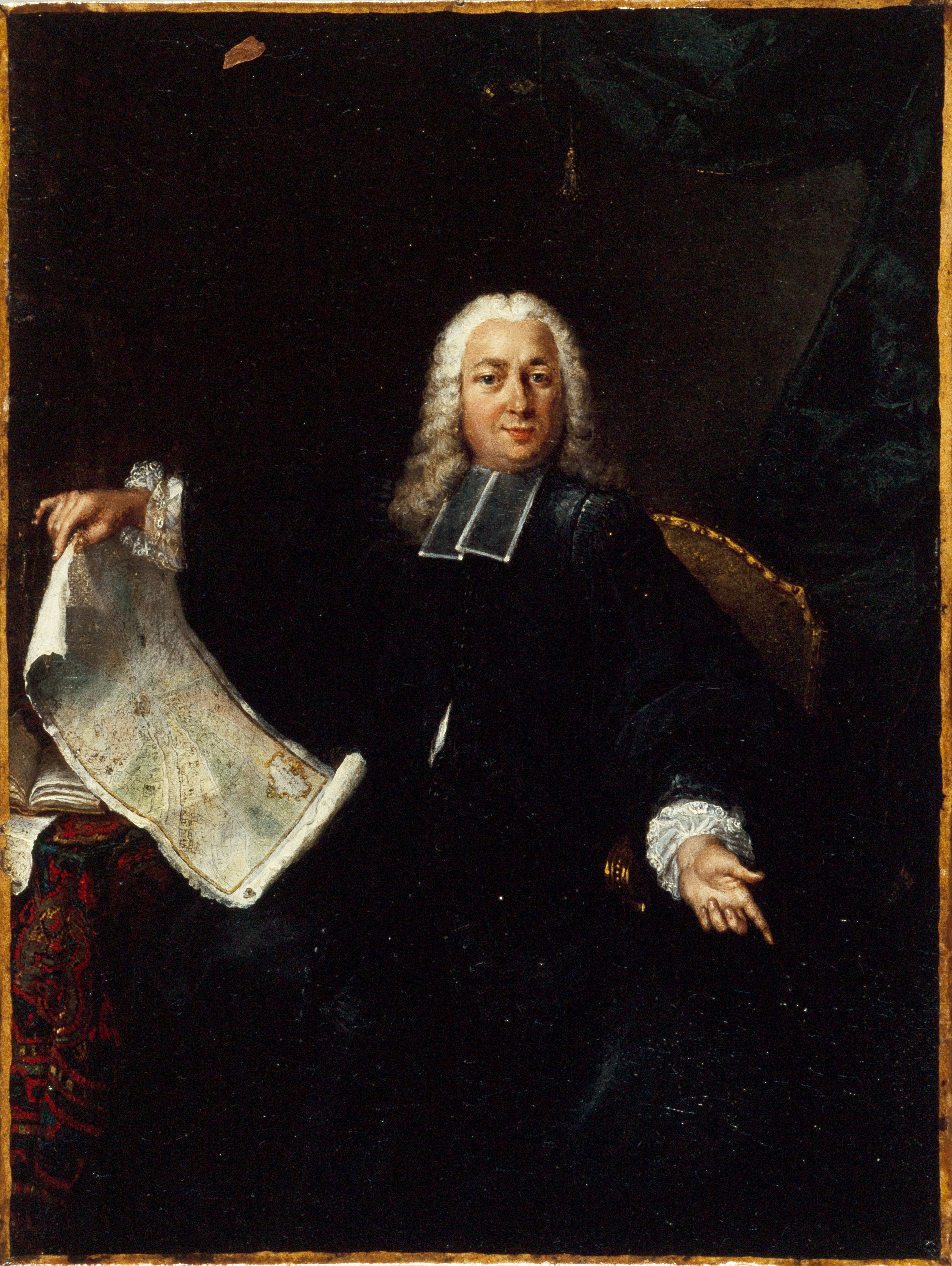 Anonyme, Portrait de l'abbé Jean Delagrive (1689-1757), géographe et graveur