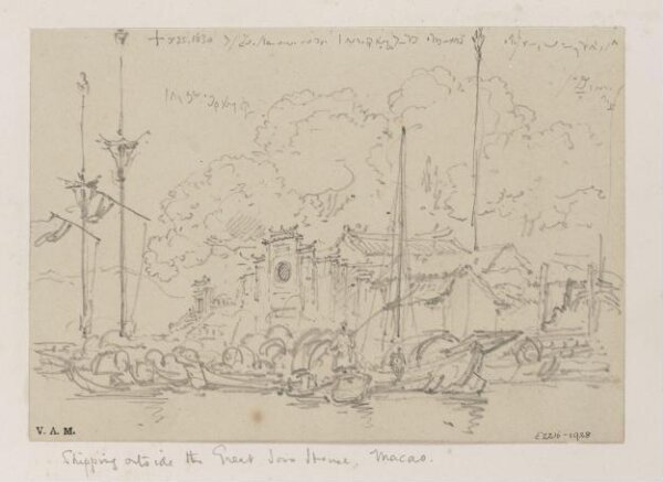 George Chinnery, The A-Ma Temple, Macau