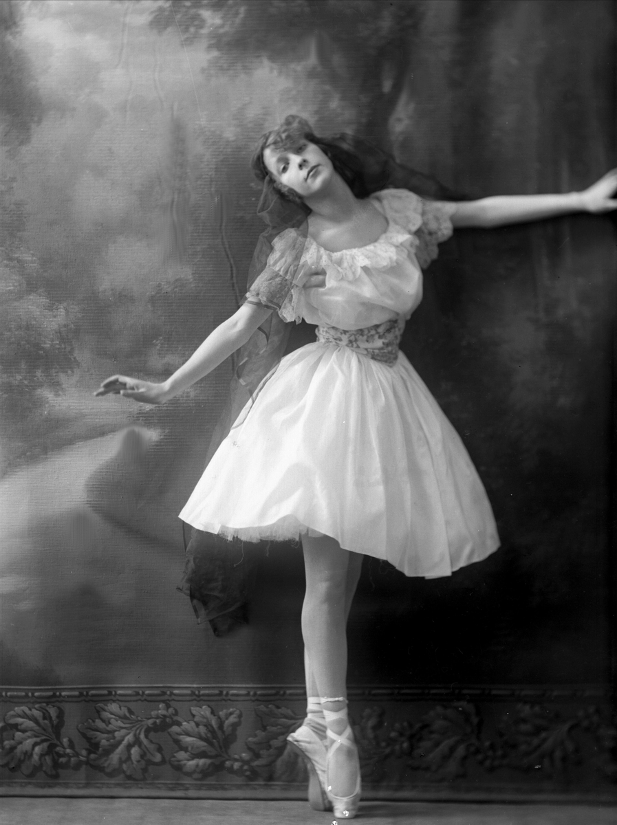 Gustav Borgen, Portrett, ballettdanser, Gunvor Ulring.