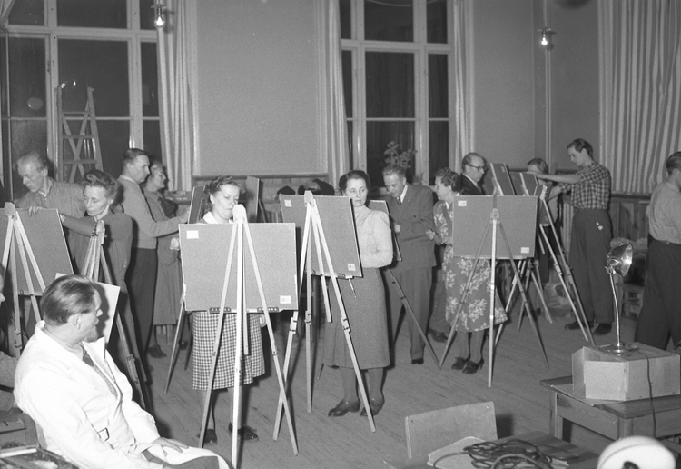 Alvar Clevfors, Målarkurs i Lysekil vintern 1949