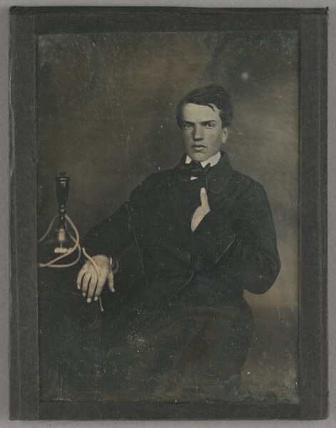 Unknown, [Portrait of a Young Man with a Hookah or Narghile]