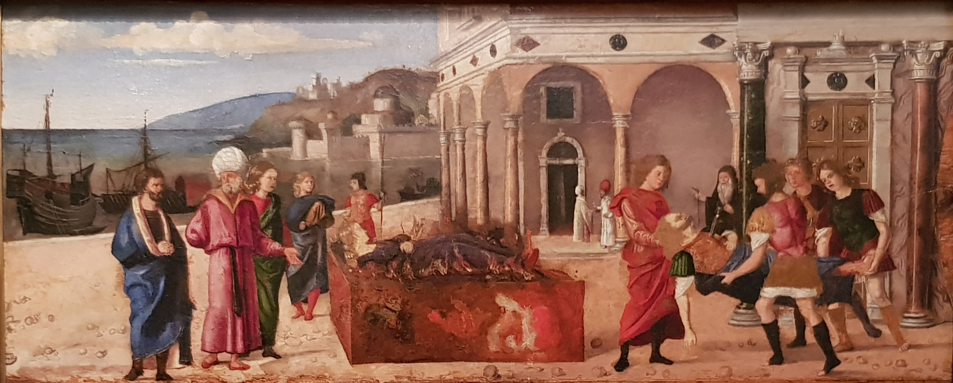 Giovanni Battista Cima da Conegliano, Cassone, scene of a legend