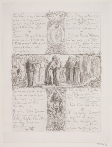 Lorenz Frølich, Illustration nr. 5 til "Visen om Dronning Dagmars ankomst til Danmark"