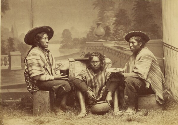 Unknown, [Portrait of three South American Indians]