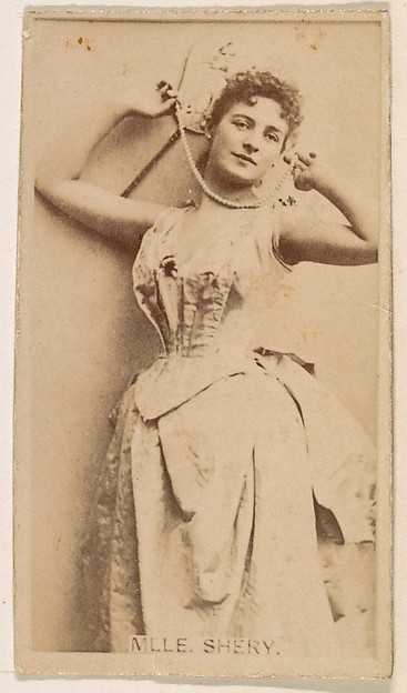 Kinney Brothers Tobacco Company, Mlle. Shery, from the Actresses series (N245) issued by Kinney Brothers to promote Sweet Caporal Cigarettes