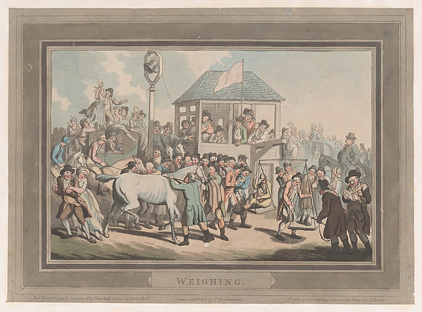 Thomas Rowlandson, Weighing