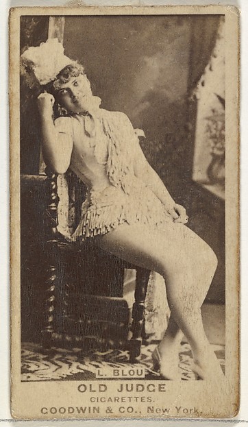Goodwin & Company, L. Blou, from the Actors and Actresses series (N171) for Old Judge Cigarettes
