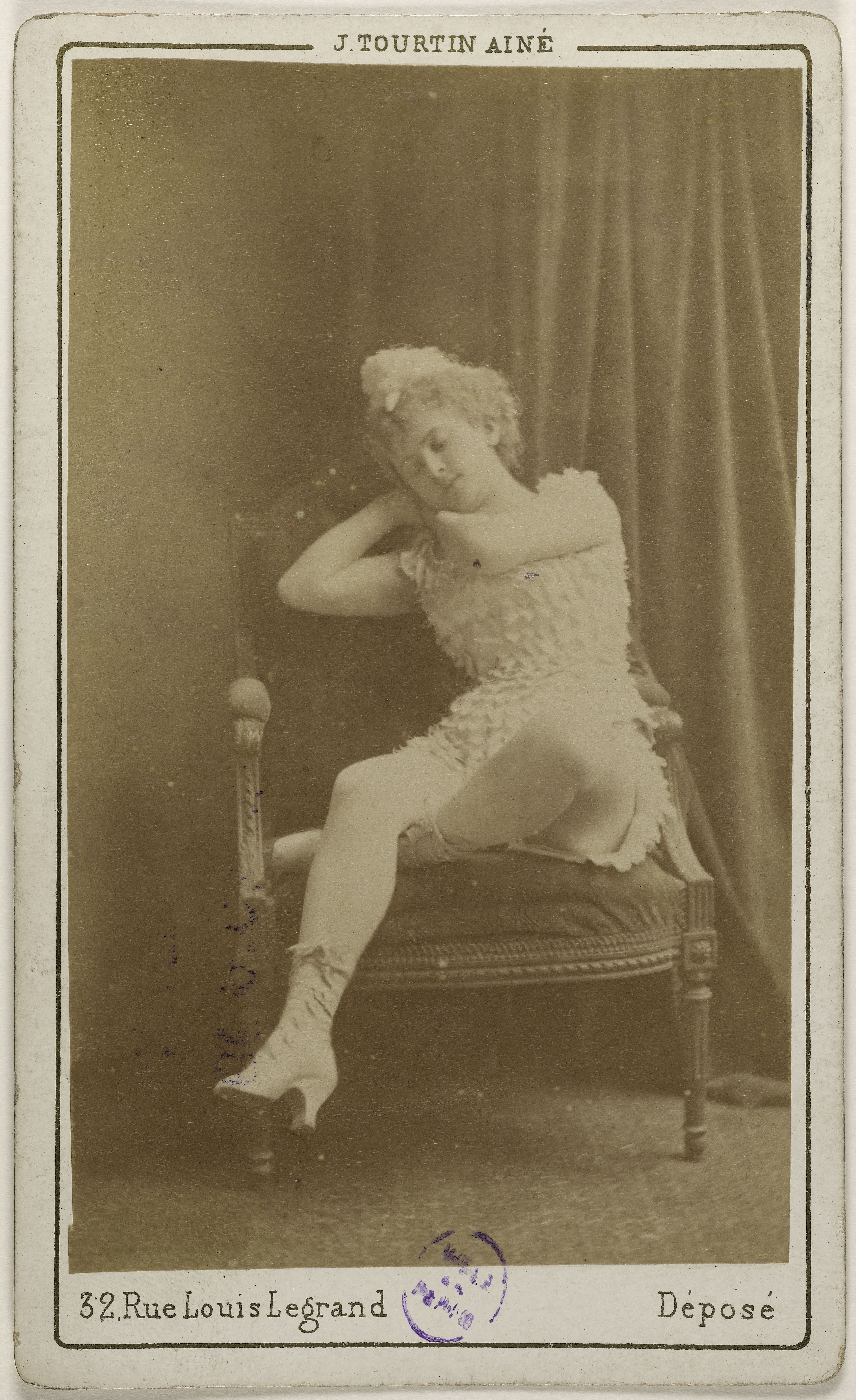 Joseph Tourtin, Portrait de Beaumaine (ou Baumaine), Juliette, (danseuse)