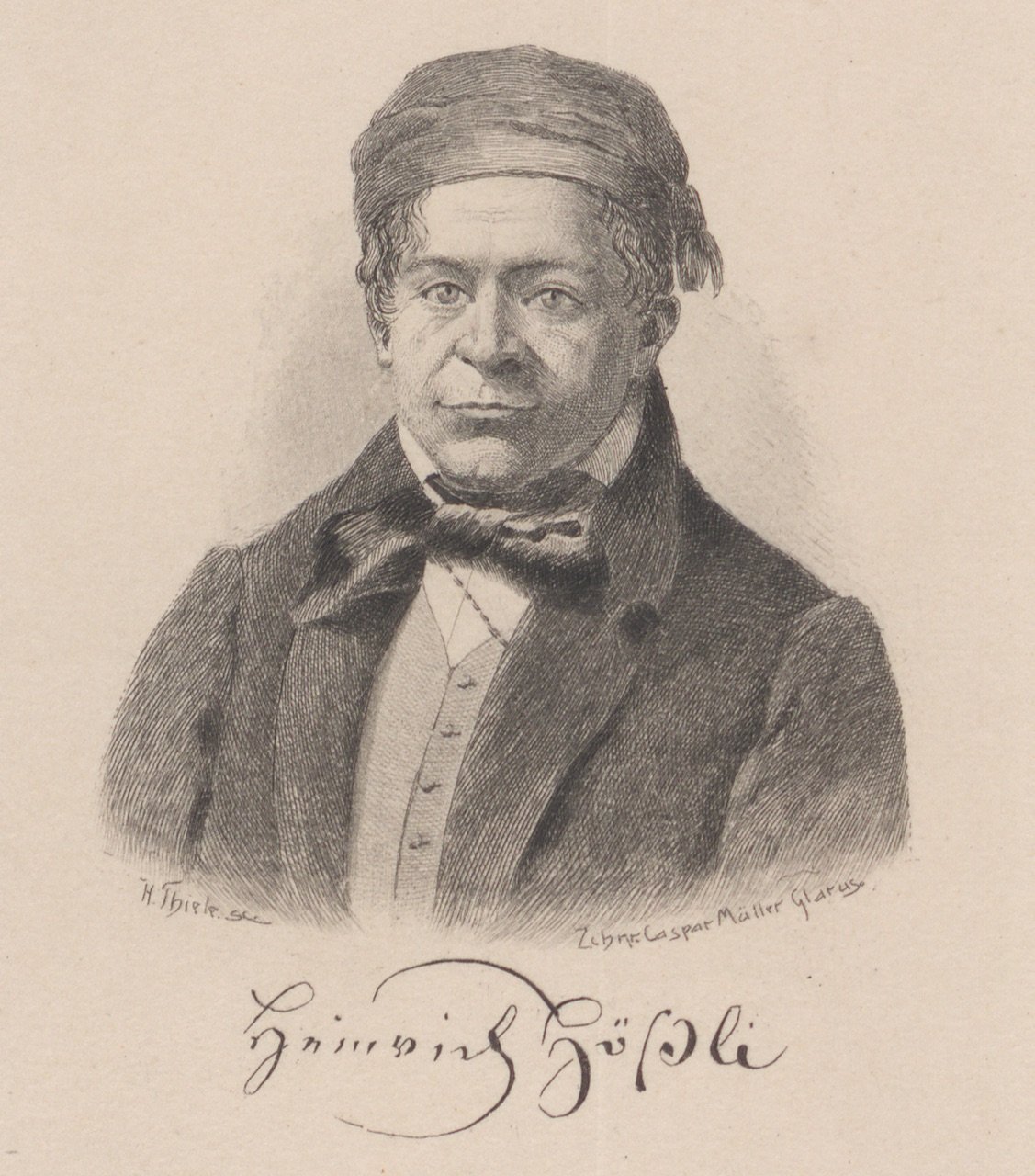 Unknown artist, Abbildung von Heinrich Hössli