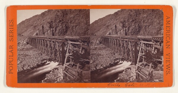 Edward and Henry T. Anthony & Co., R.R. Bridge and Devils Gate - Weber Canon. [Pacific R.R.]