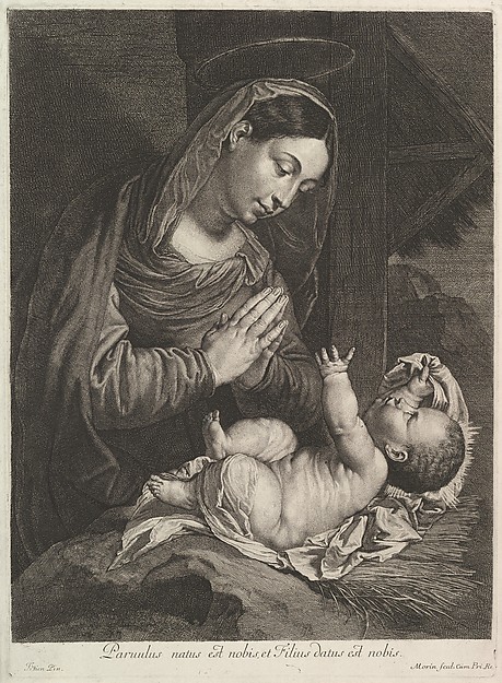 Jean Morin, La Vierge adorent l'Enfant Jesus