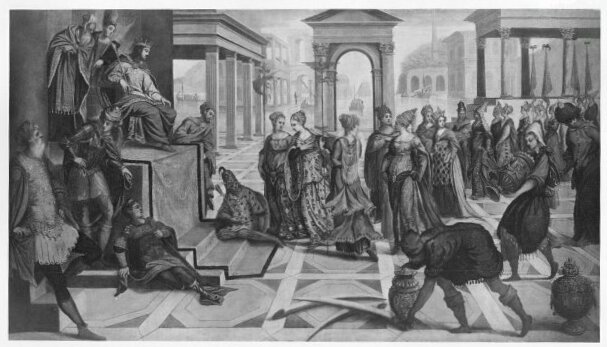 Jacopo Tintoretto, Die Königin von Saba vor Salomo
