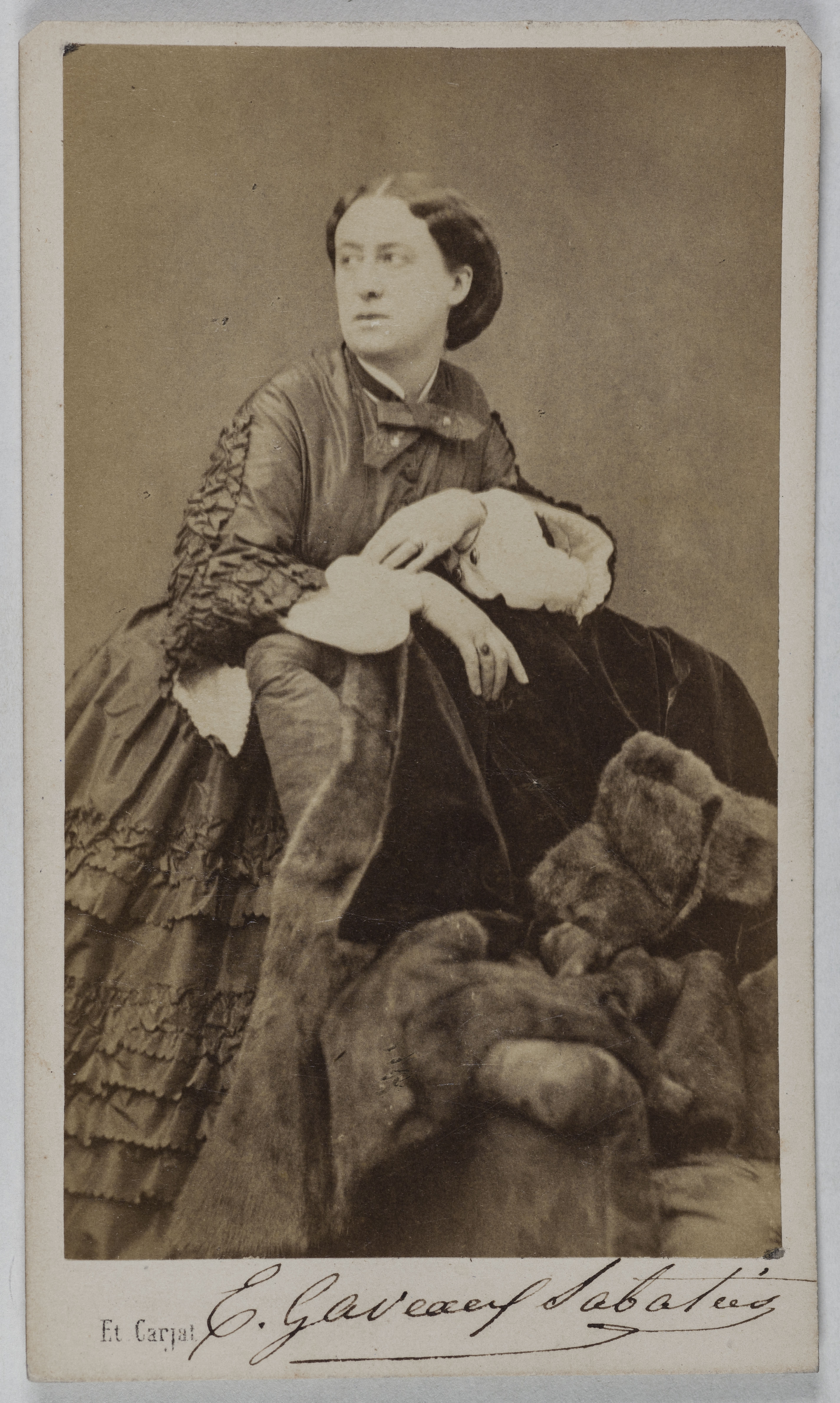 Etienne Carjat, Portrait de Gaveaux-Sabatier, (chanteuse lyrique à l'Opéra)