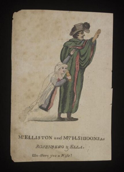 Unknown, Mr Elliston and Mrs H. Siddons