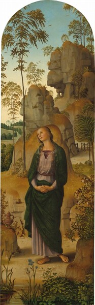 Pietro Perugino, The Crucifixion with the Virgin, Saint John, Saint Jerome, and Saint Mary Magdalene [right panel]