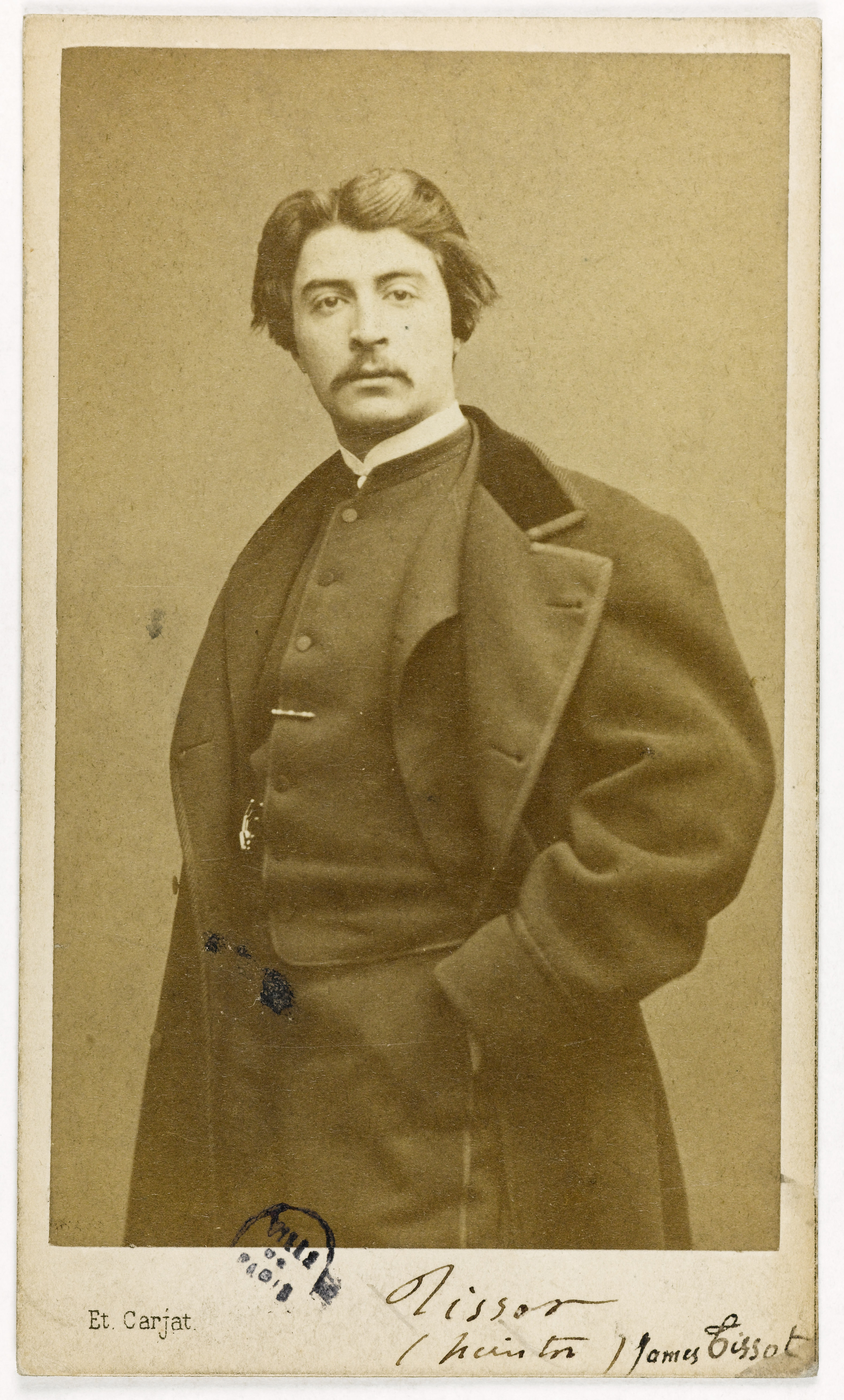 Carjat & Cie, Portrait de James Tissot, (Jacques Joseph Tissot, dit), (1836-1902), peintre, graveur, émailleur