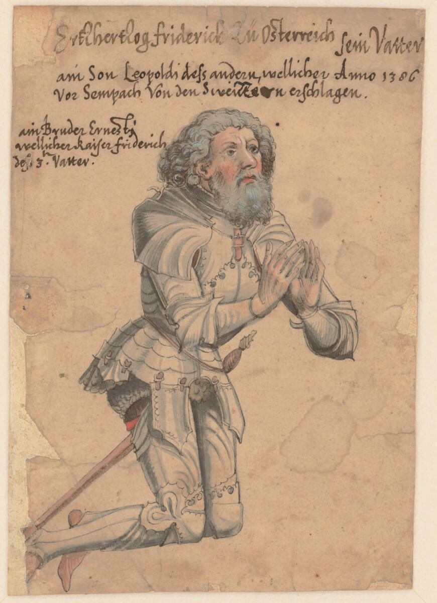 Anonym, Kniender Ritter (Friedrich IV. mit der leeren Tasche)