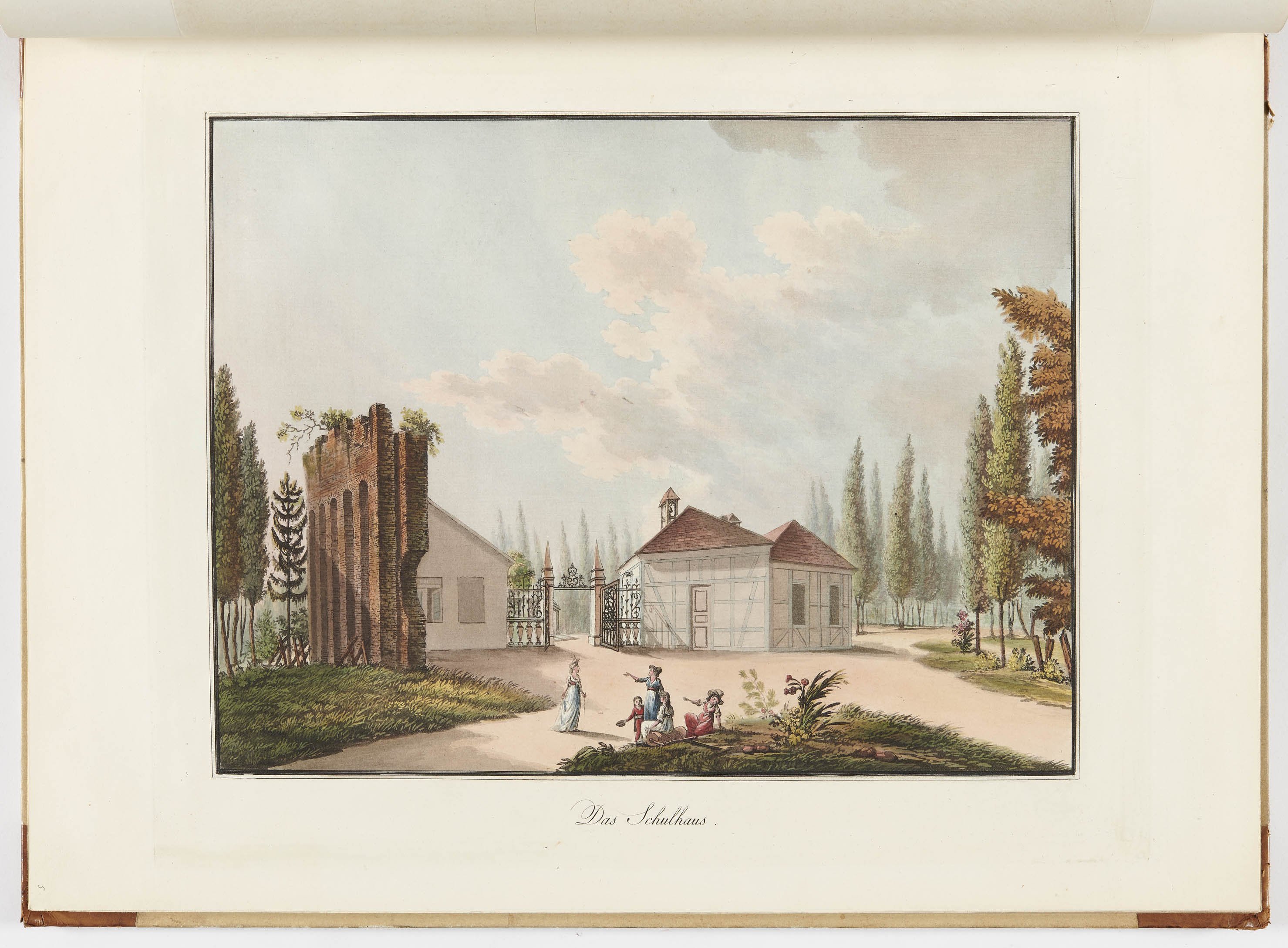 Johann Friedrich Frauenholz, "Das Schulhaus" in Hohenheim