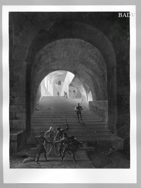 Franz Ludwig Catel, Staircase with 3 Knights swearing