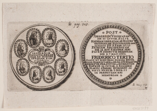 Albert Haelwegh, Erindringsmedaille efter krigens ophør 1660