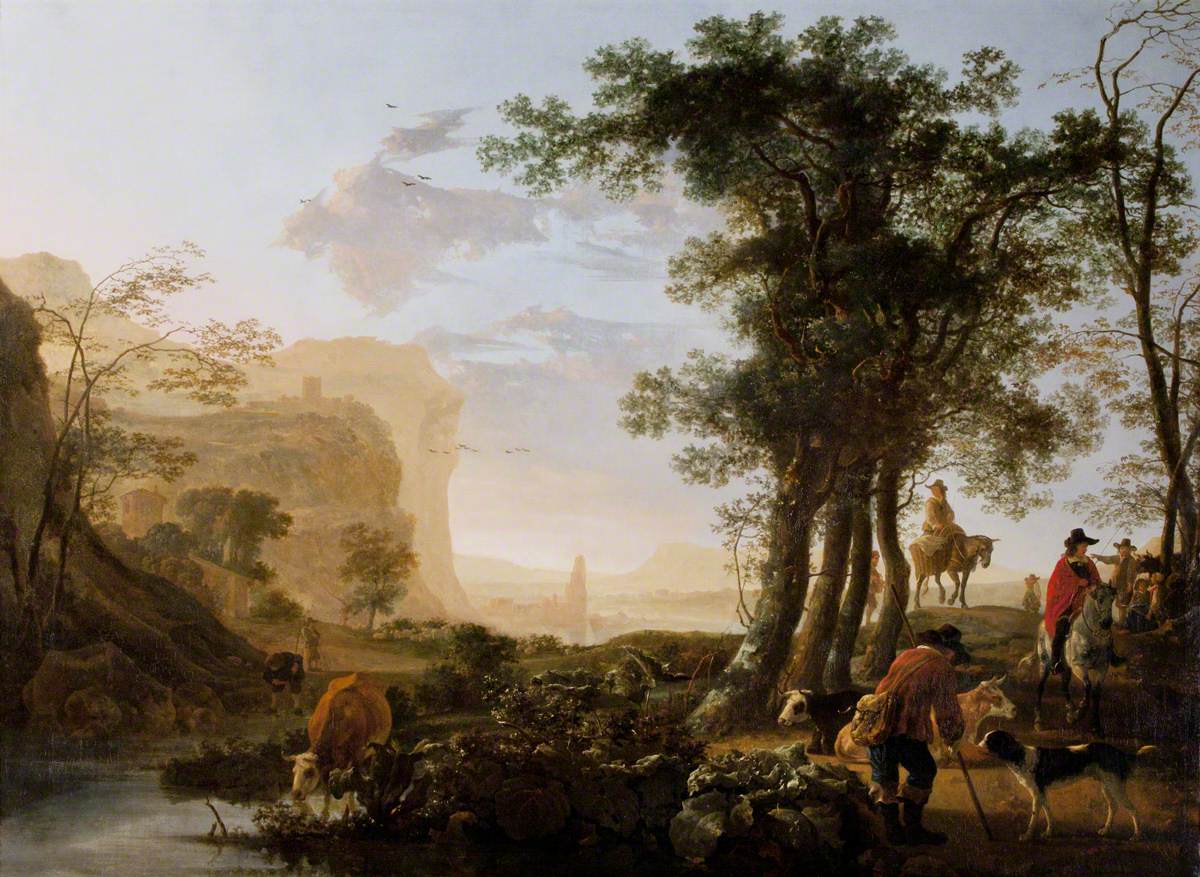 Aelbert Cuyp, Landscape in the Rhine Valley