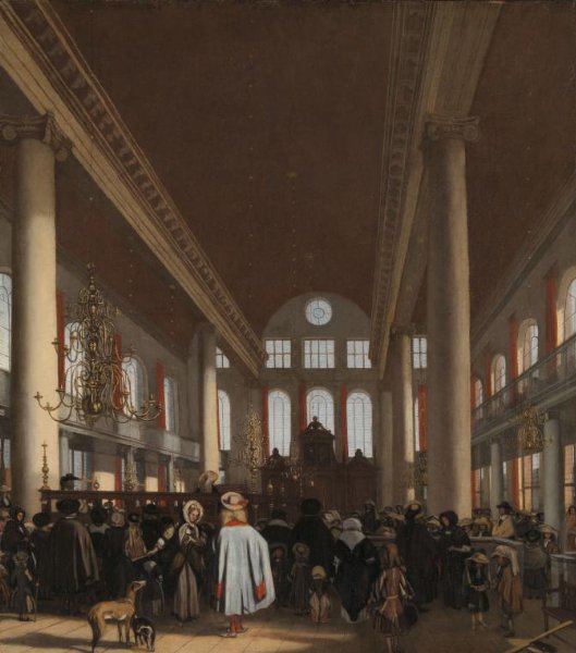 Emanuel de Witte, Interior of the Portuguese Synagogue in Amsterdam