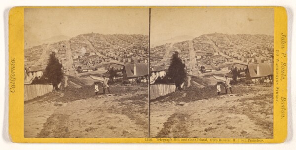 John P. Soule, Telegraph Hill, and Goat Island, from Russian Hill, San Francisco.