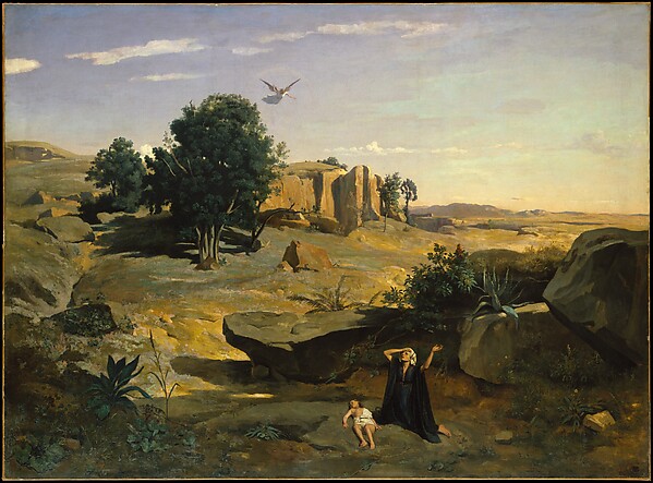 Camille Corot, Hagar in the Wilderness