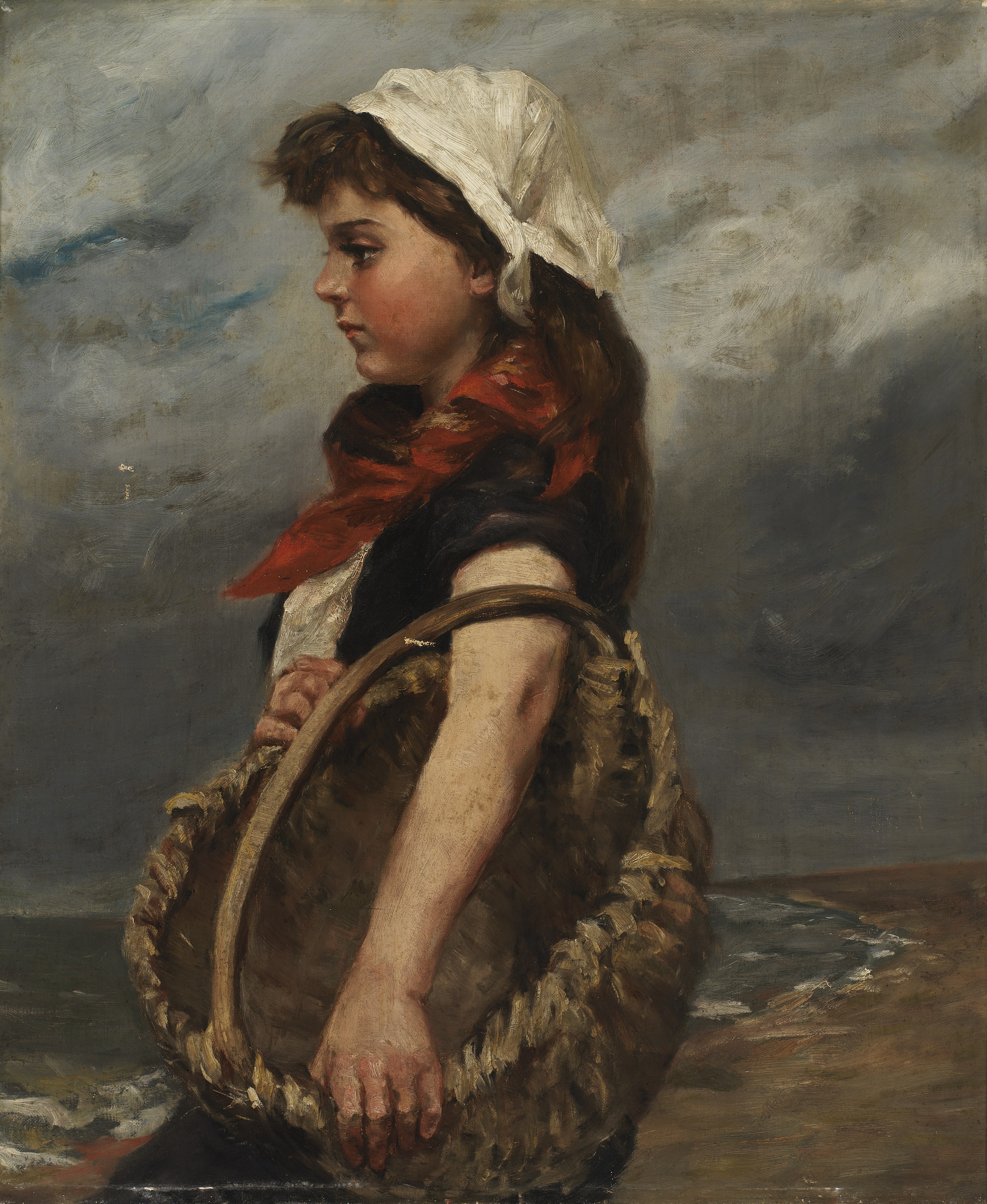 Alice Pike Barney, Girl with Basket