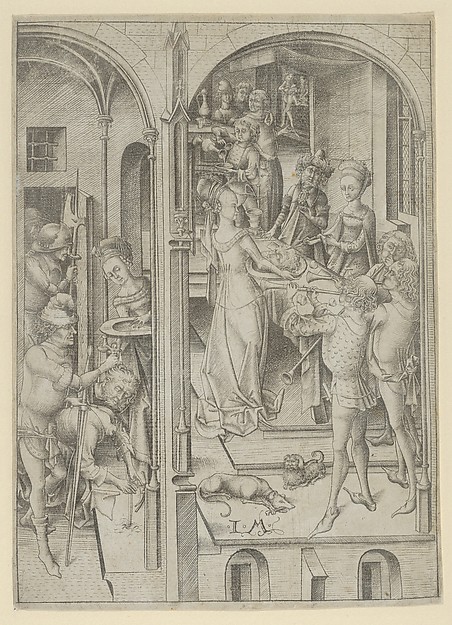Israhel van Meckenem, The Beheading of St. John the Baptist