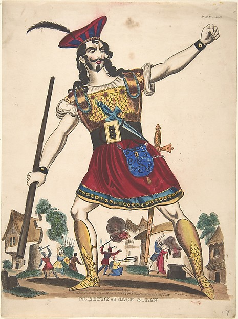 Anonymous, British, 19th century, Mr. Henry as Jack Straw