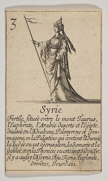 Stefano della Bella, Syrie, from "Jeu de la Géographie"