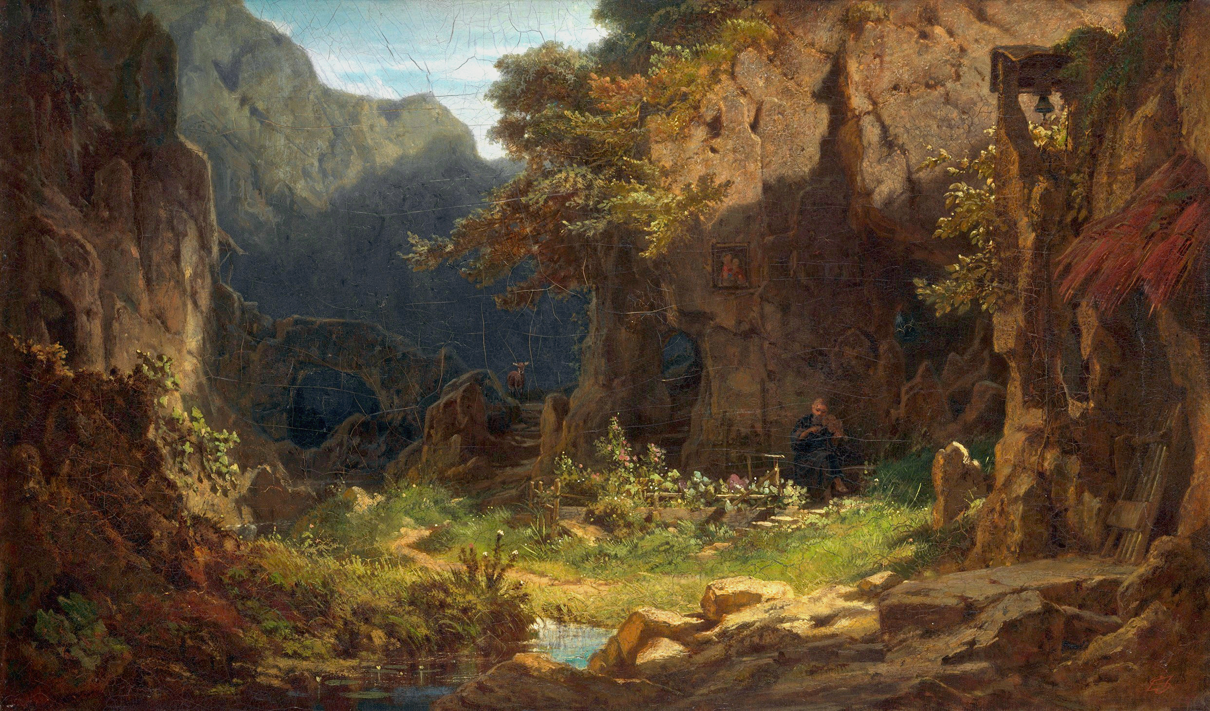 Carl Spitzweg, A recluse playing violin