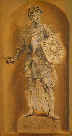 Peter Paul Rubens, Statue of Albert I in a niche
